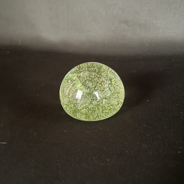Biot-presse papier à décor de bulles vertes